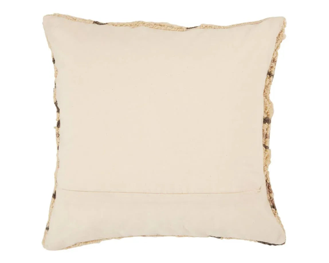 Soul Trek STK02 Cream/Dark Grey Pillow - Rug & Home