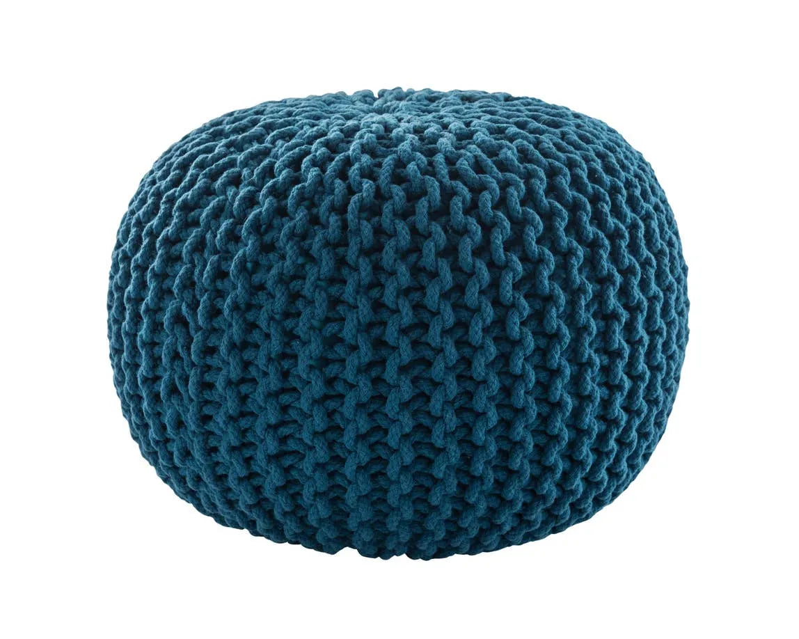 Spectrum Pouf STP09 Blue Pouf - Rug & Home