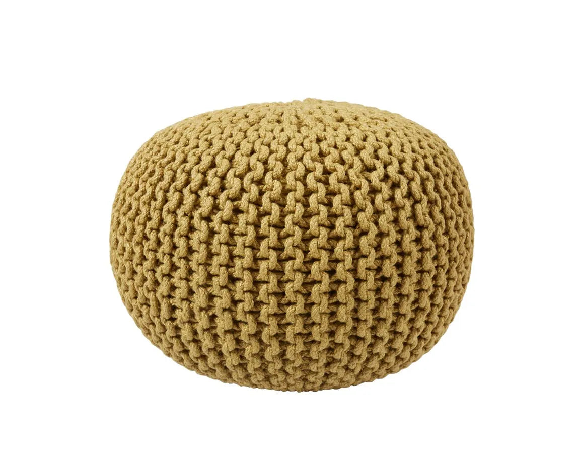 Spectrum Rays SMR05 Light Olive Pouf - Rug & Home