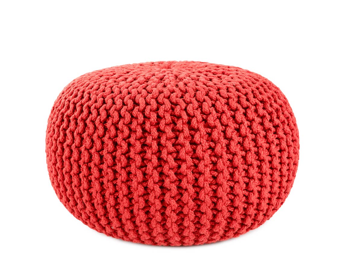 Spectrum Rays SMR07 Red Pouf - Rug & Home