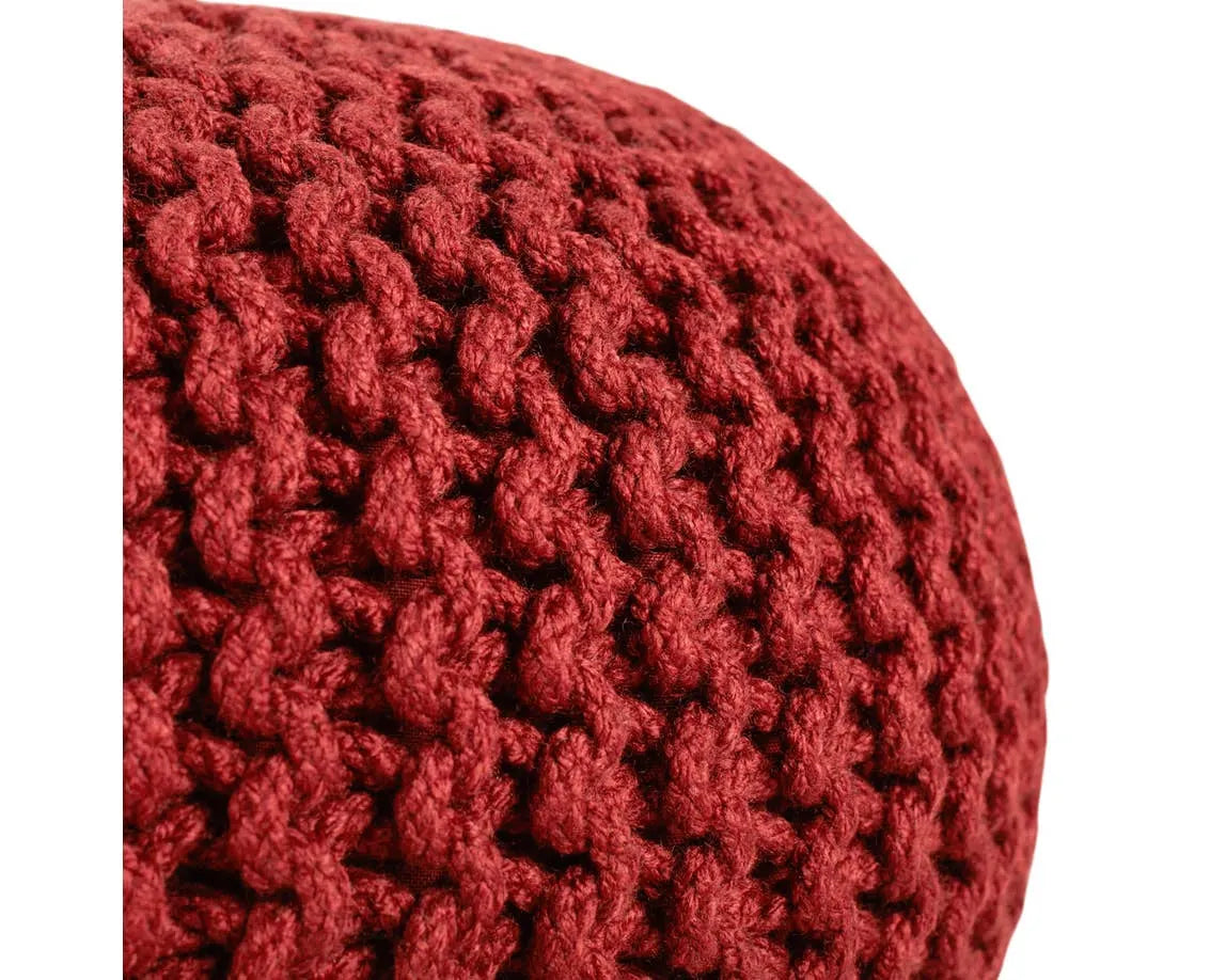 Spectrum Rays SMR08 Dark Red Pouf - Rug & Home