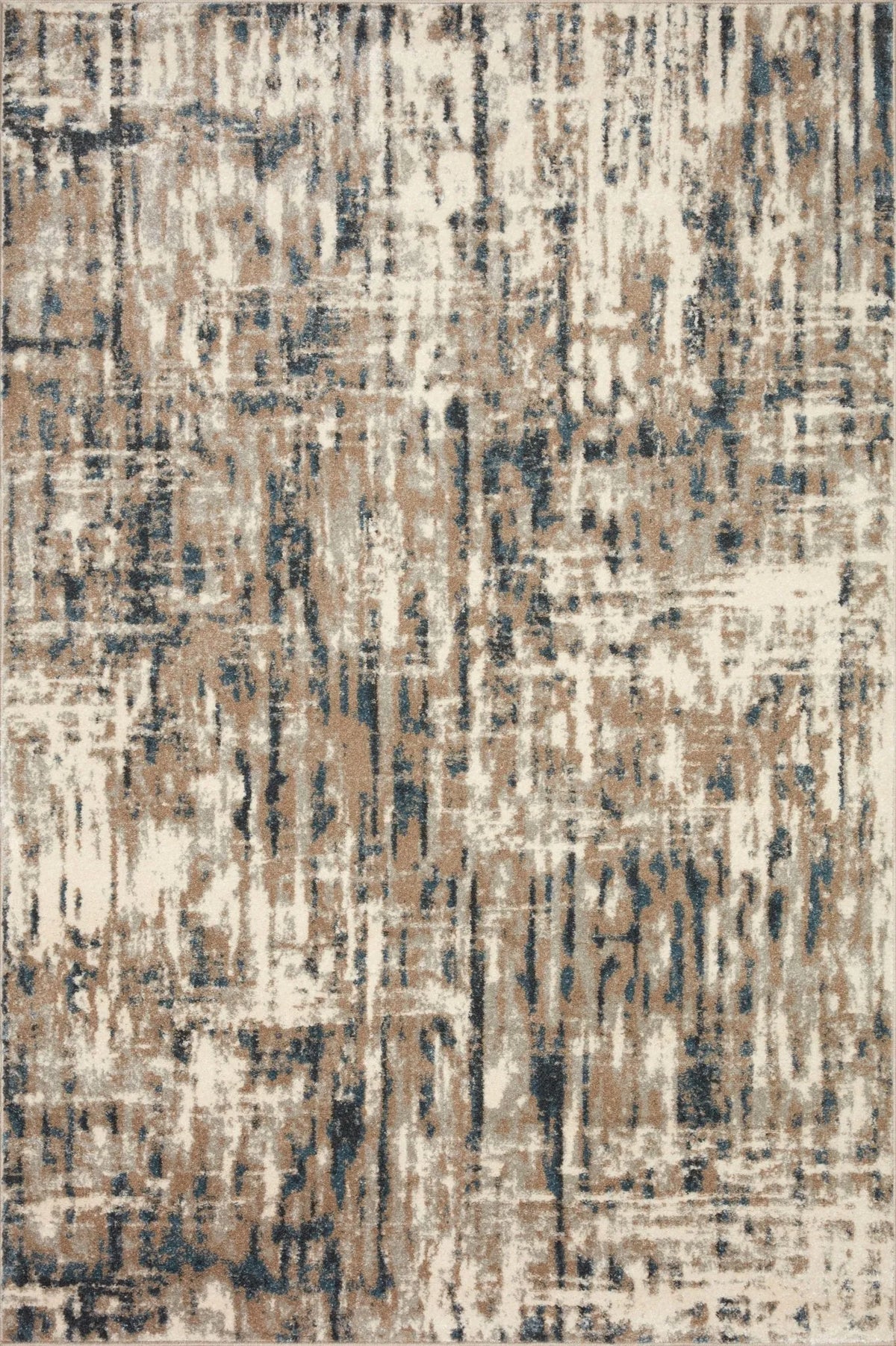 Spirit Spi-02 Stone/Blue Rug - Rug & Home