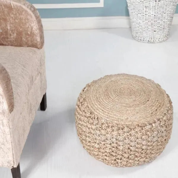 Spruce 99712NAT Natural Pouf