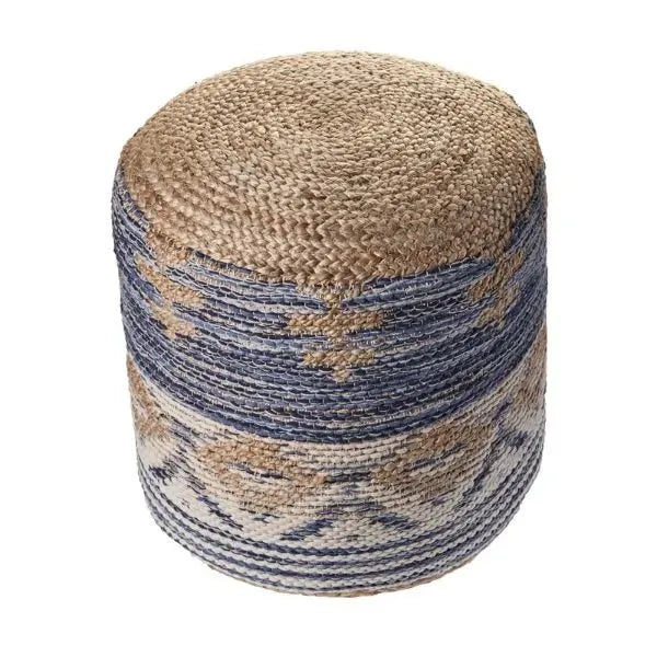 Spruce 99756NNV Natural Navy Pouf