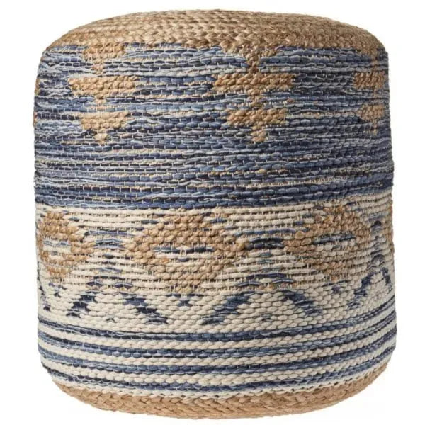 Spruce 99756NNV Natural Navy Pouf