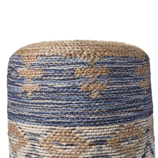 Spruce 99756NNV Natural Navy Pouf