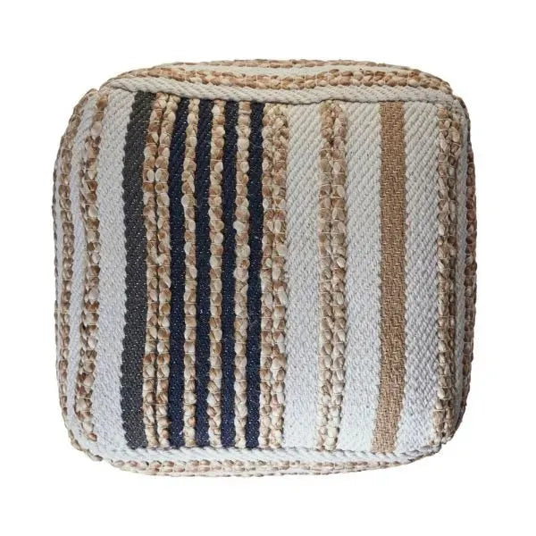 Spruce 99757NBK Natural/Black Pouf