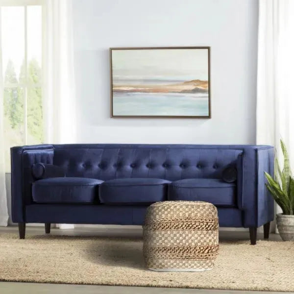 Spruce 99759NAT Natural Pouf