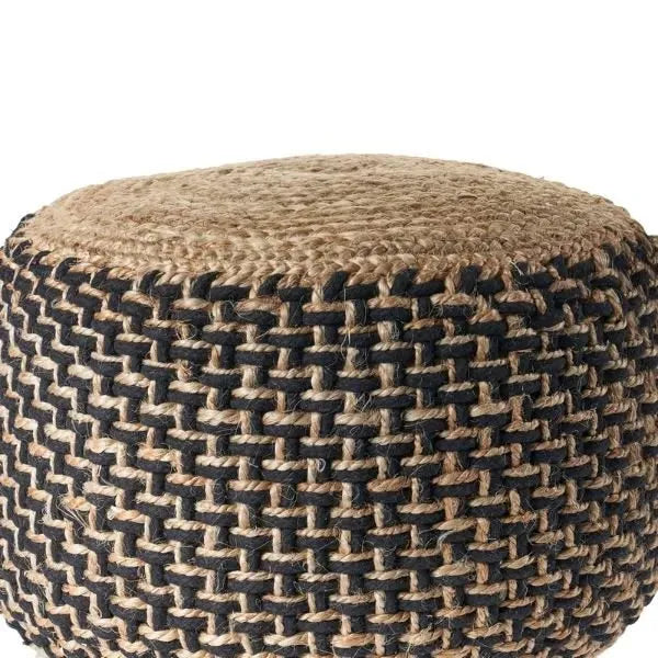 Spruce 99761NBK Natural/Black Pouf