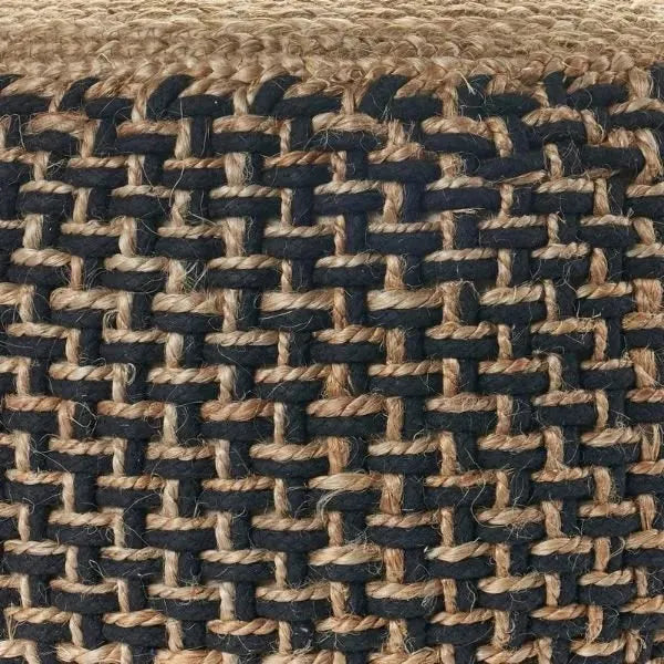 Spruce 99761NBK Natural/Black Pouf