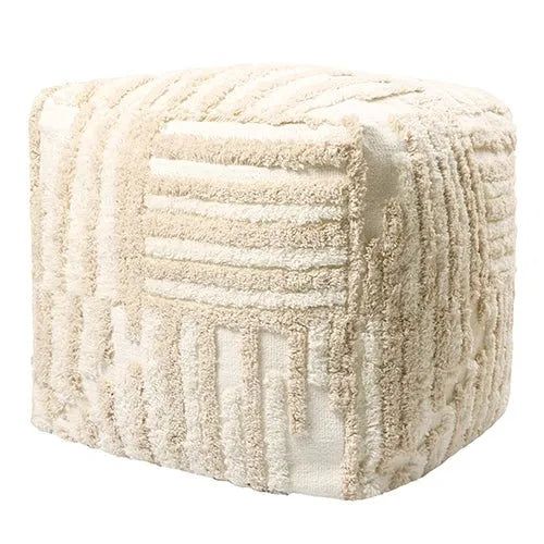 Stacy Garcia 34126CRM Cream Pouf - Rug & Home