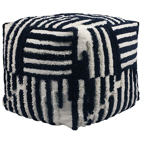 Stacy Garcia 34127NAV Navy Pouf - Rug & Home