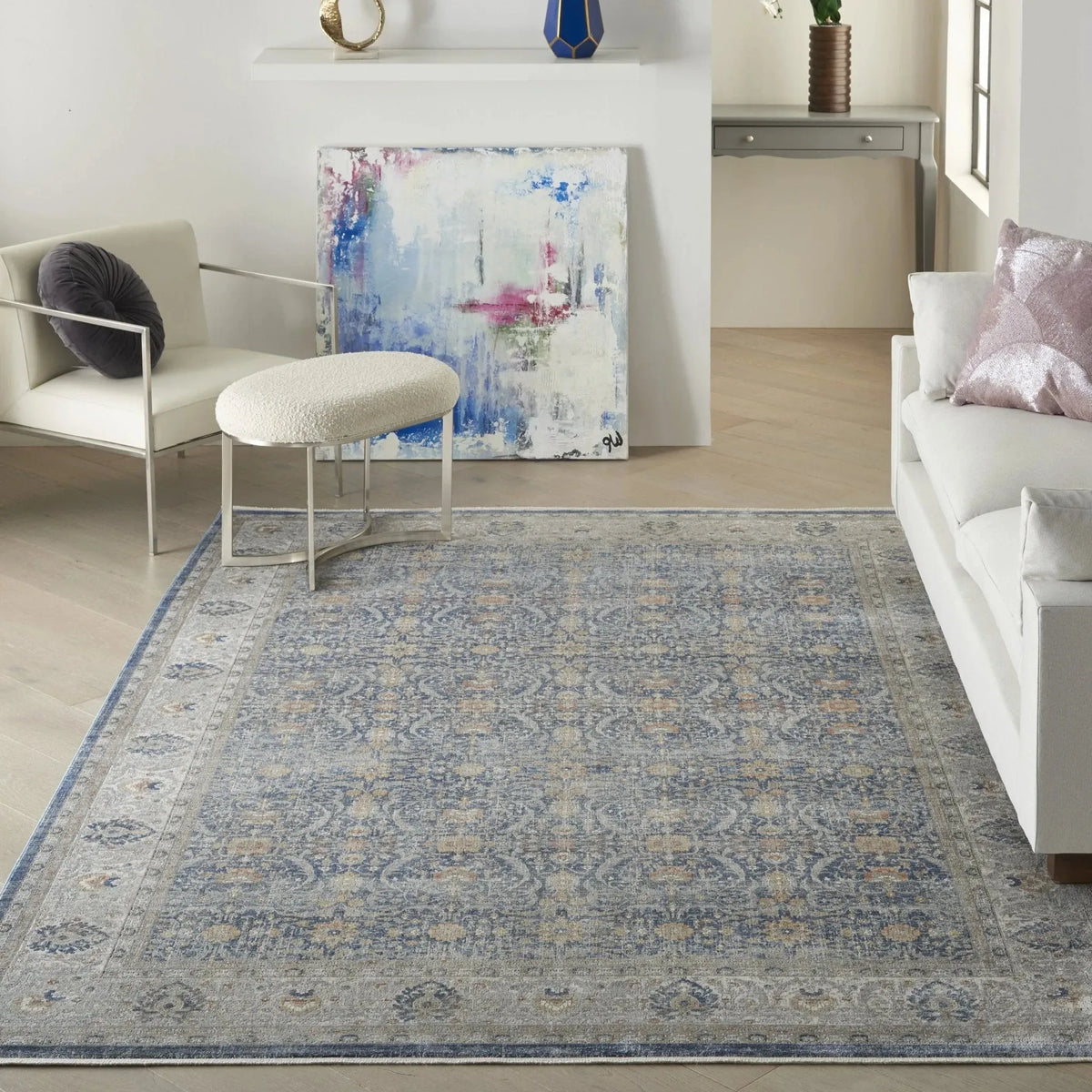 Starry Nights STN08 Light Blue Rug