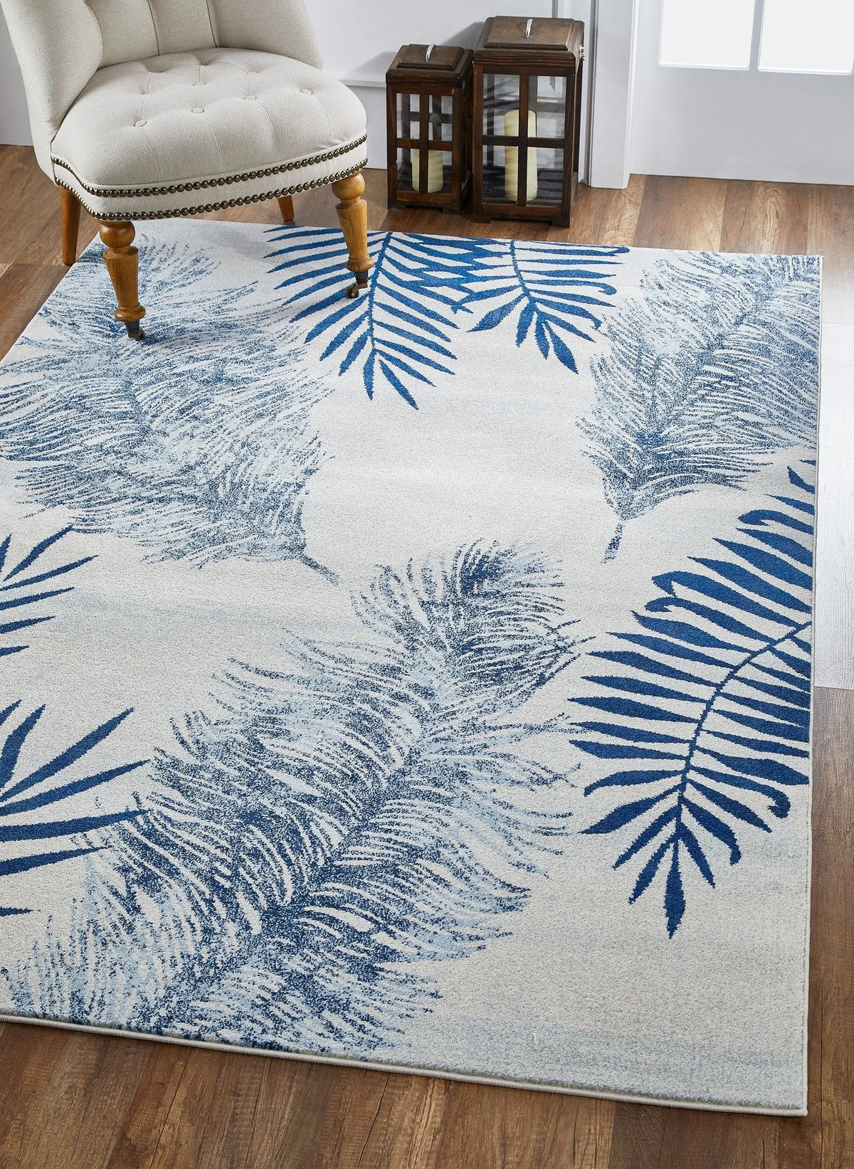 Stella 6266 Fauna Ivory/Navy Rugs - Rug & Home