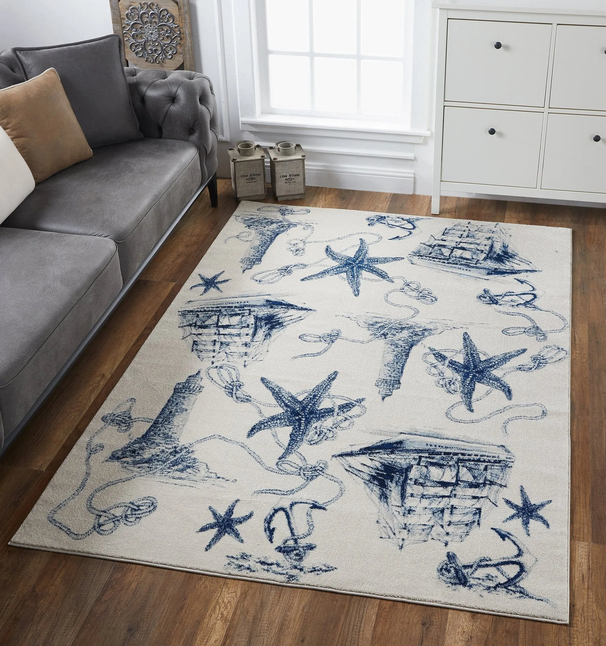 Stella 6269 Coast Ivory/Navy Rugs - Rug & Home