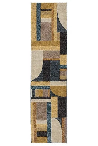 Strada STR01 Gold/Blue Rug - Rug & Home