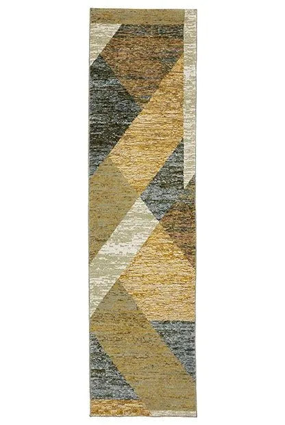 Strada STR09 Gold/Blue Rug - Rug & Home