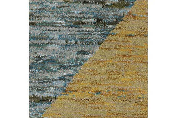 Strada STR09 Gold/Blue Rug - Rug & Home