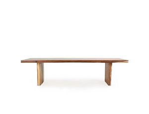 Straight Edge Dining Table 119" Natural - Rug & Home