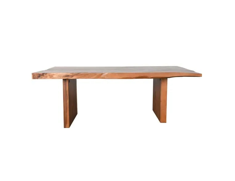 Straight Edge Dining Table 84" Natural - Rug & Home