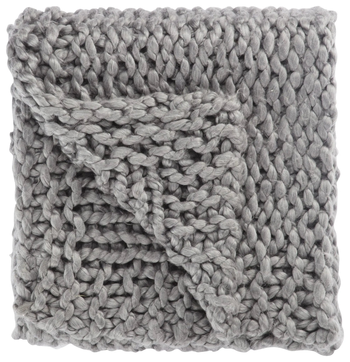 Sublime By Nikki Chu SBK08 Aya Gray Throw Blanket - Rug & Home