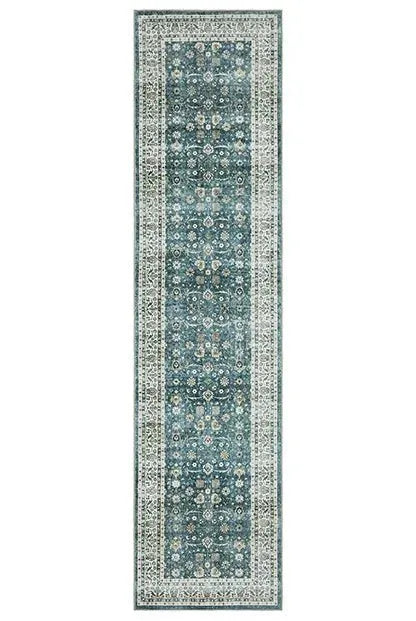 Sumter SUM08 Teal/Ivory Rug