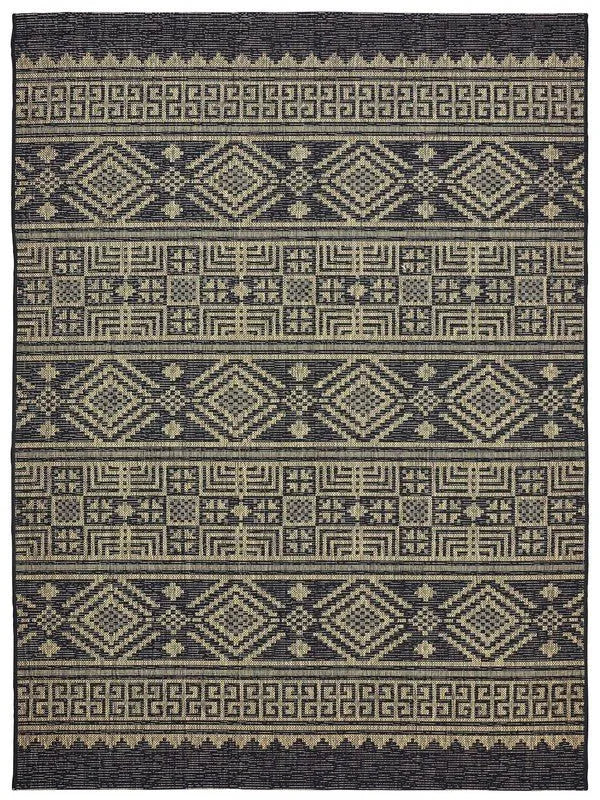 Sun shower 81241BLN Black/Brown Rug - Rug & Home