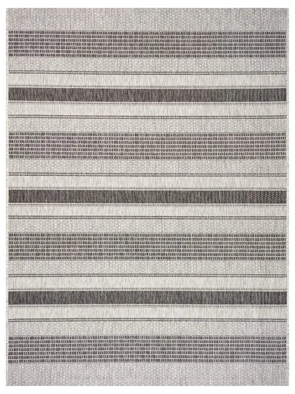 Sun shower 81246GYB Grey/Black Rug - Rug & Home