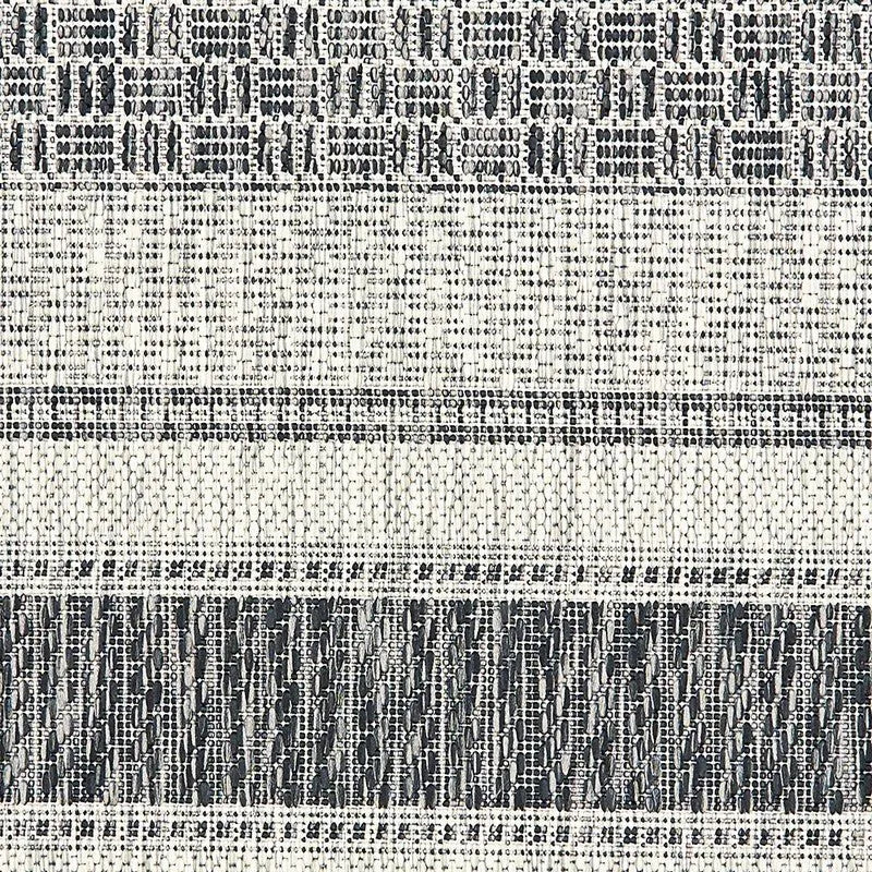 Sun shower 81246GYB Grey/Black Rug - Rug & Home