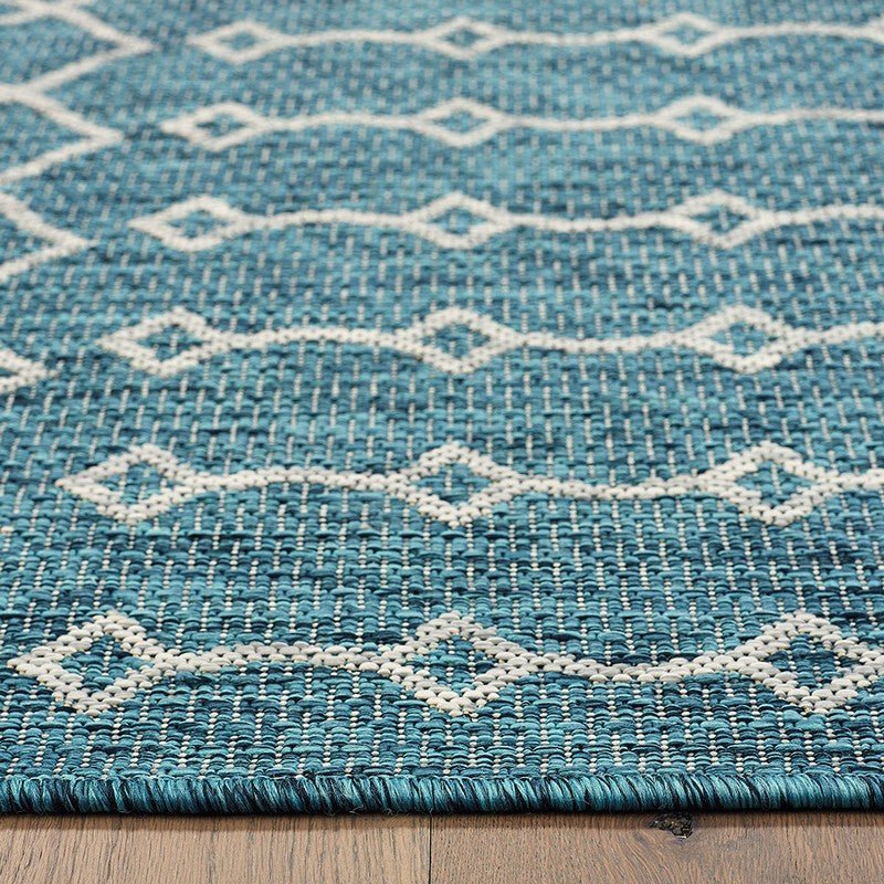 Sun shower 81247BGR Blue/Grey Rug - Rug & Home