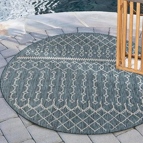 Sun shower 81247BGR Blue/Grey Rug - Rug & Home