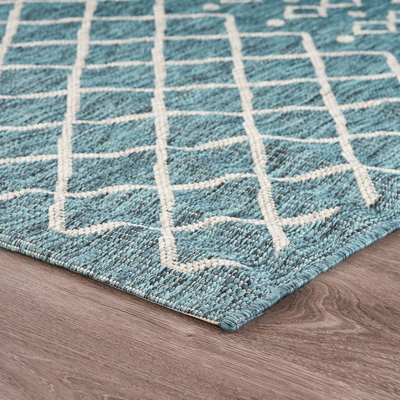 Sun shower 81247BGR Blue/Grey Rug - Rug & Home