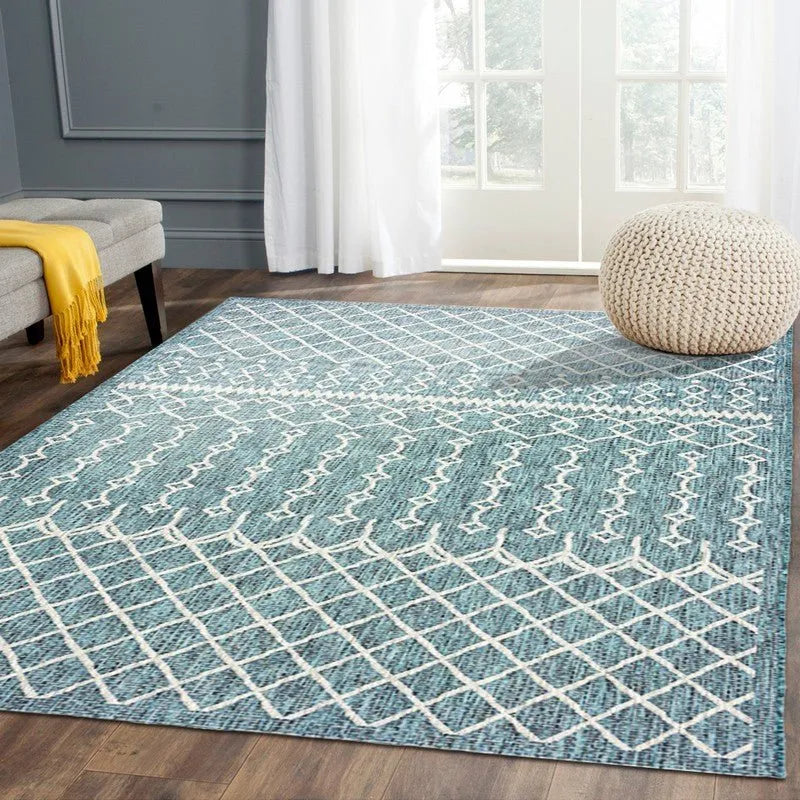 Sun shower 81247BGR Blue/Grey Rug - Rug & Home