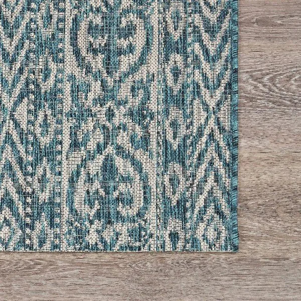 Sun shower 81250TLB Teal/Beige Rug - Rug & Home