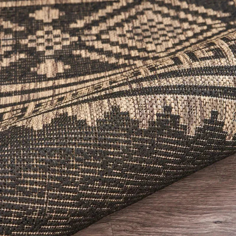 Sun Shower LR81241 Black Brown Rug