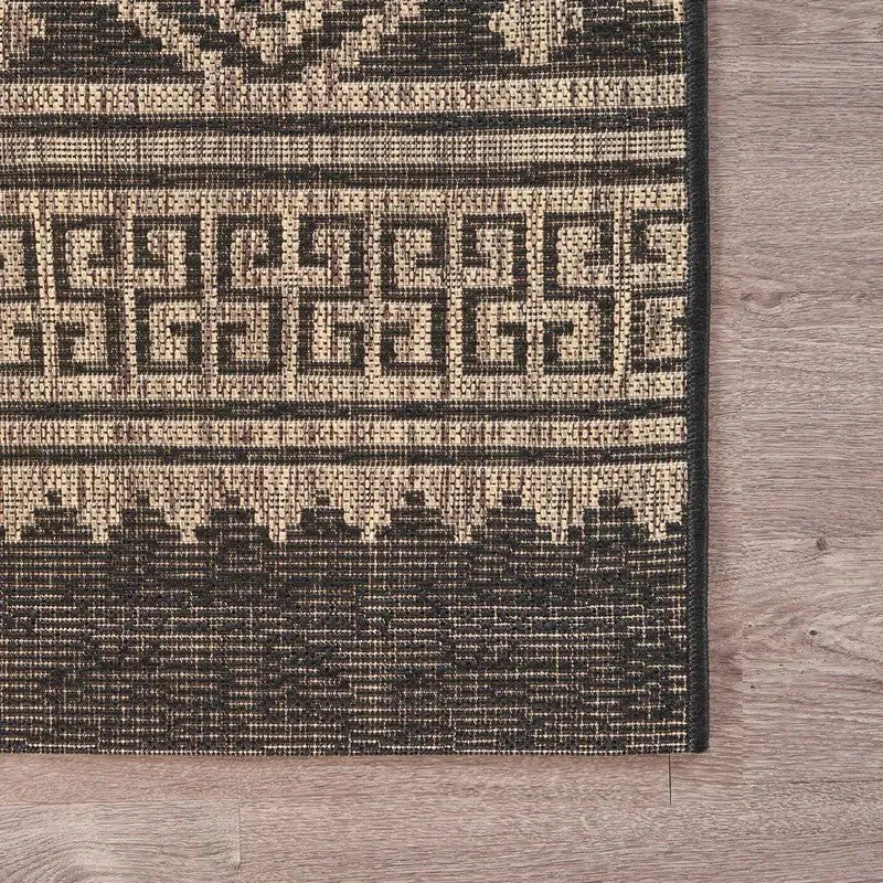Sun Shower LR81241 Black Brown Rug