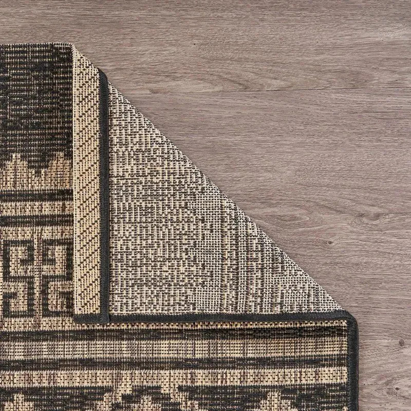 Sun Shower LR81241 Black Brown Rug