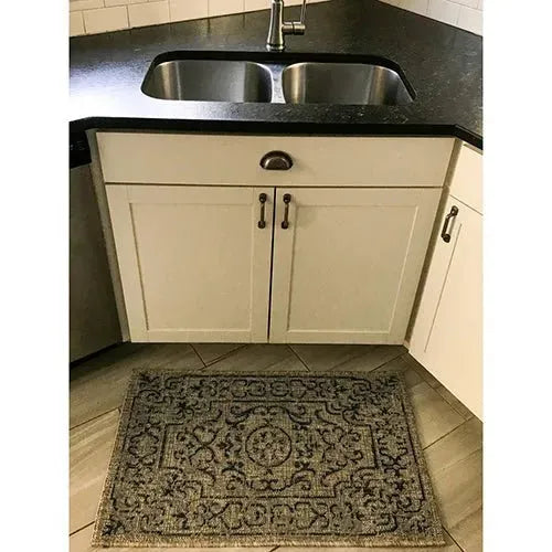 Sun Shower LR81249 Navy Gray Rug