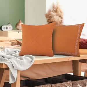 Sundaze Lr07668 Orange Pillow - Rug & Home
