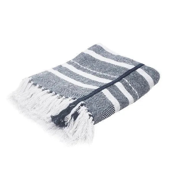 Sundry 80191NAV Navy Throw Blanket