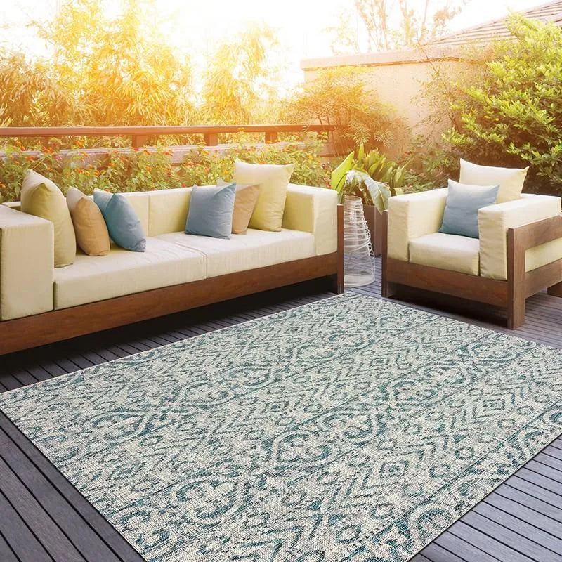 Sunshower Lr81242 Blue/Green Rug - Rug & Home