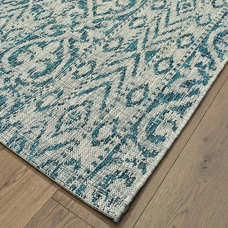 Sunshower Lr81242 Blue/Green Rug - Rug & Home