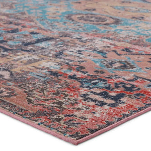 Swoon SWO01 Teal/Red Rug - Rug & Home
