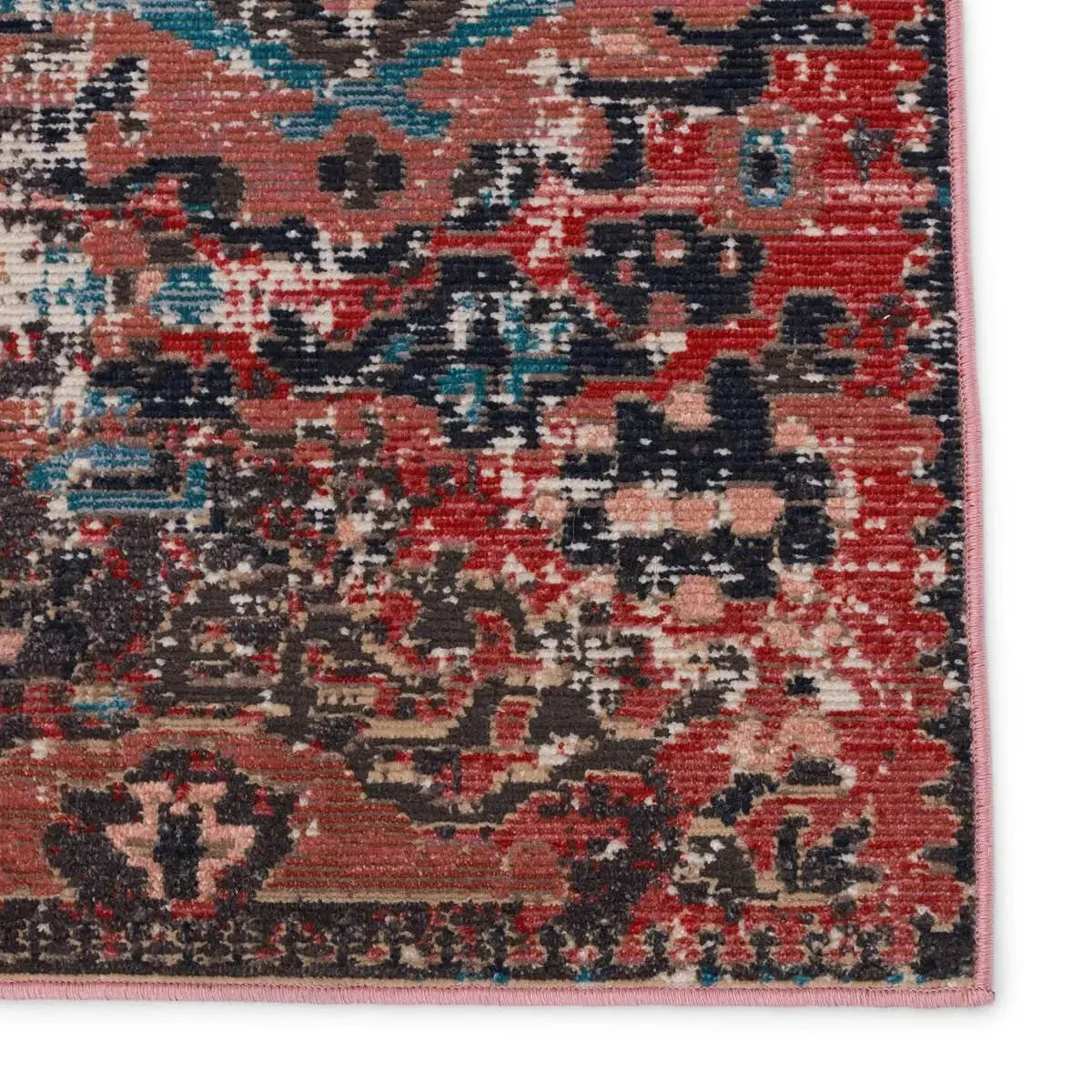 Swoon SWO01 Teal/Red Rug - Rug & Home