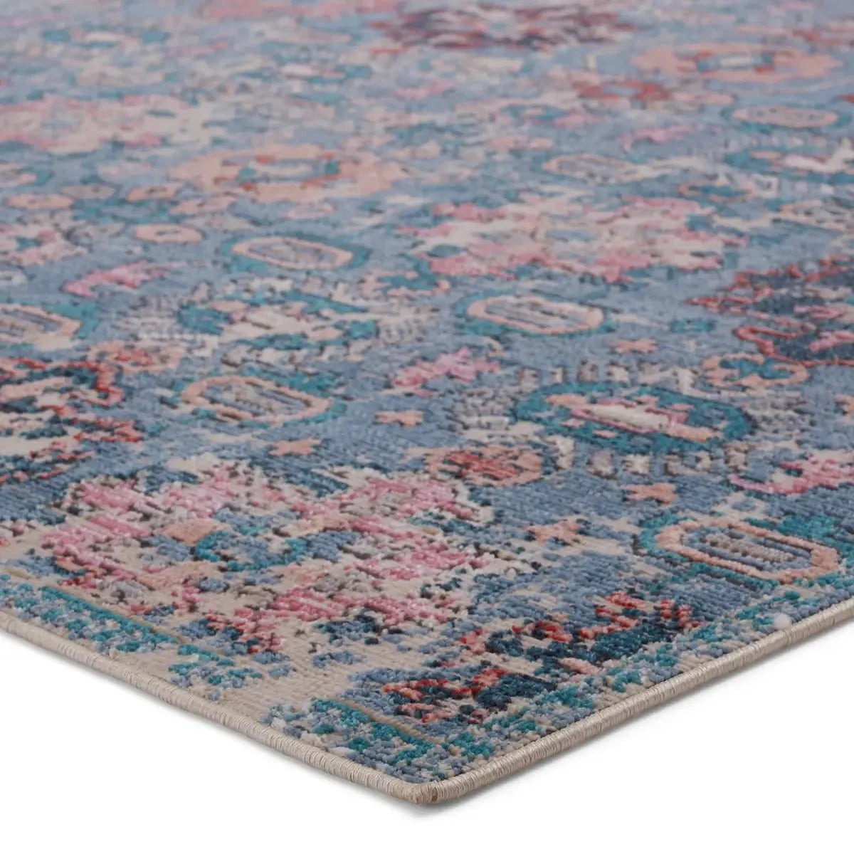 Swoon SWO10 Blue/Pink Rug - Rug & Home