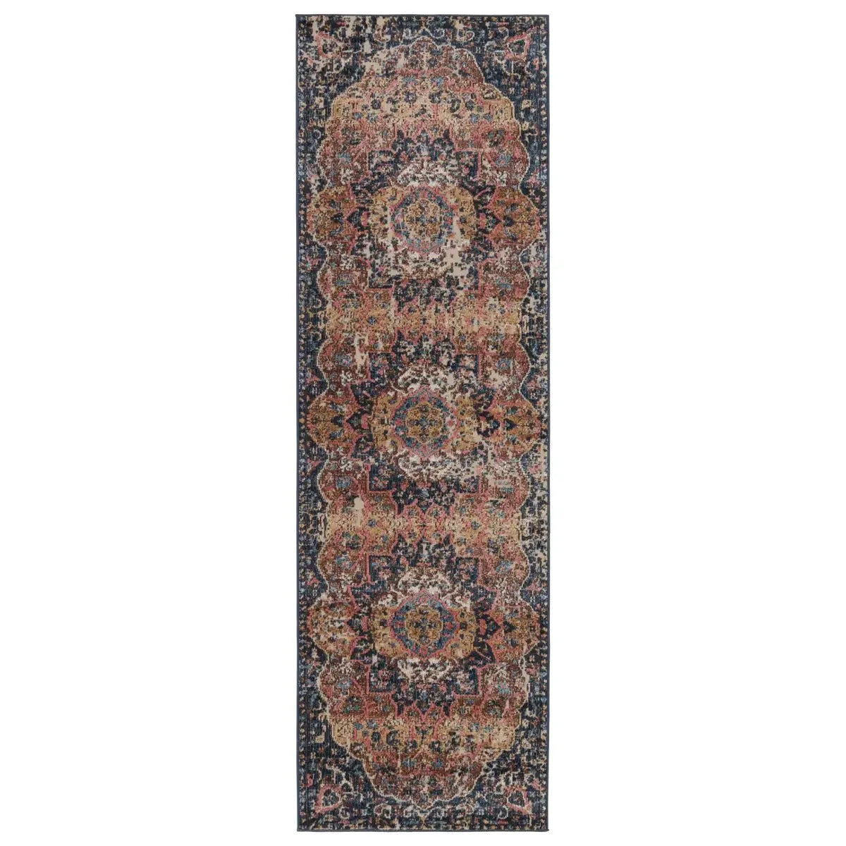 Swoon SWO15 Blue/Rust Rug - Rug & Home