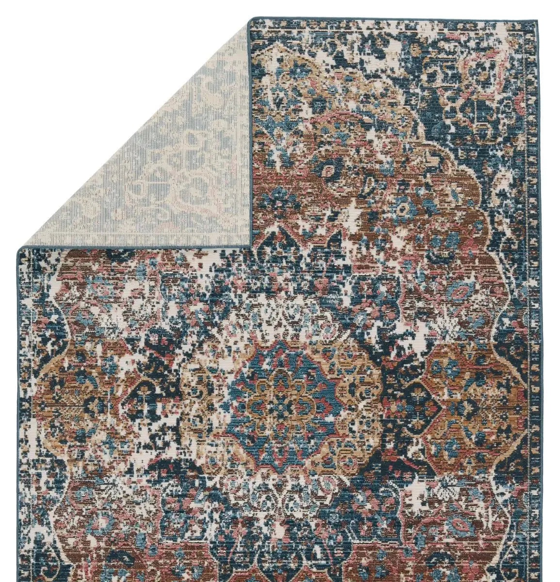 Swoon SWO15 Blue/Rust Rug - Rug & Home