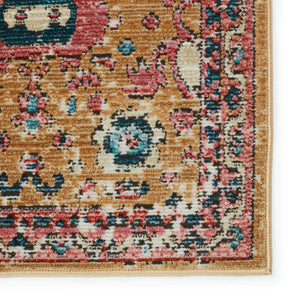 Swoon SWO17 Gold/Pink Rug - Rug & Home