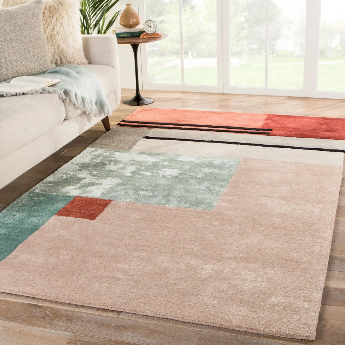 Syntax SYN04 Segment Pink/Red Rug - Rug & Home