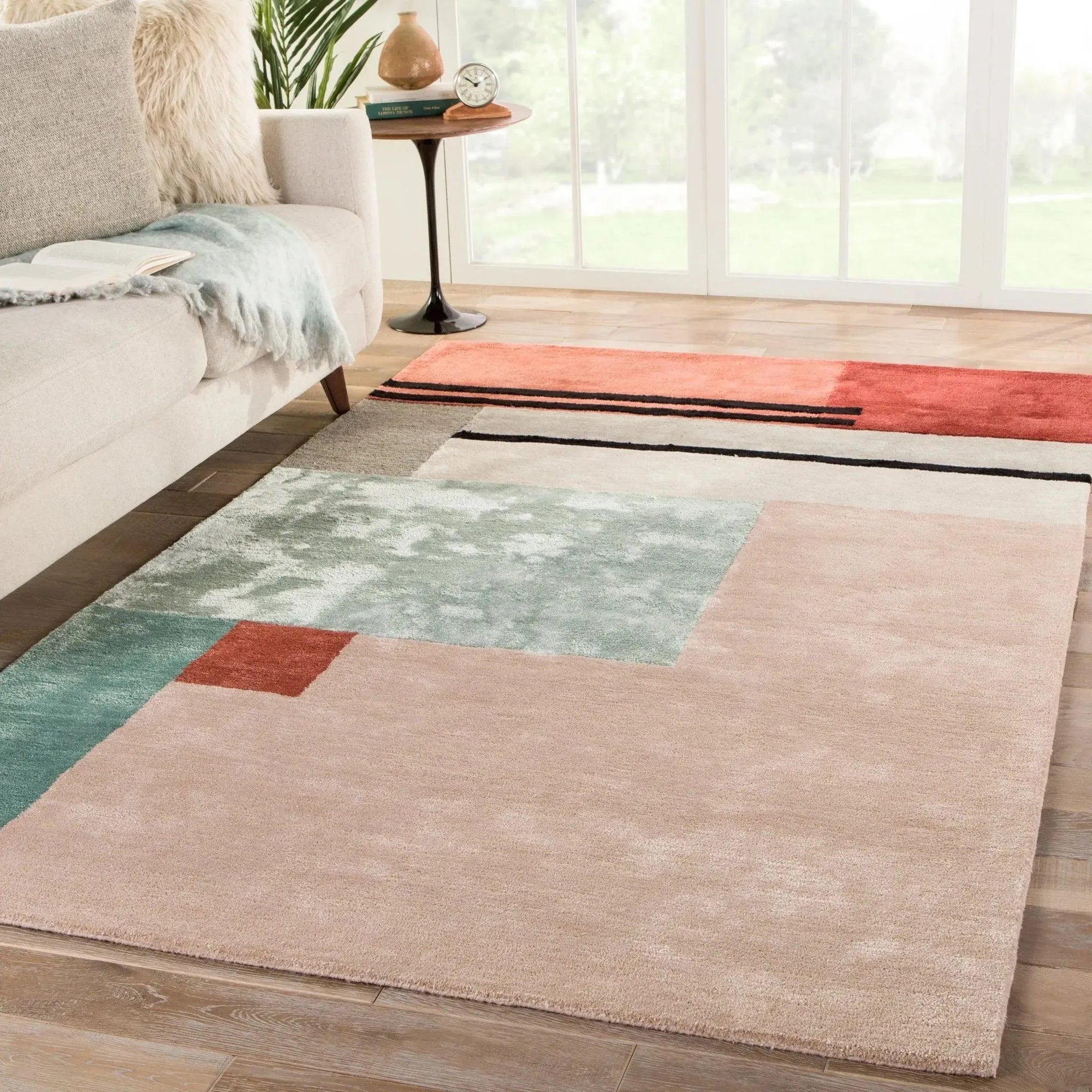 Syntax SYN04 Segment Pink/Red Rug - Rug & Home- Pink/Red / Rectangle 5 ...